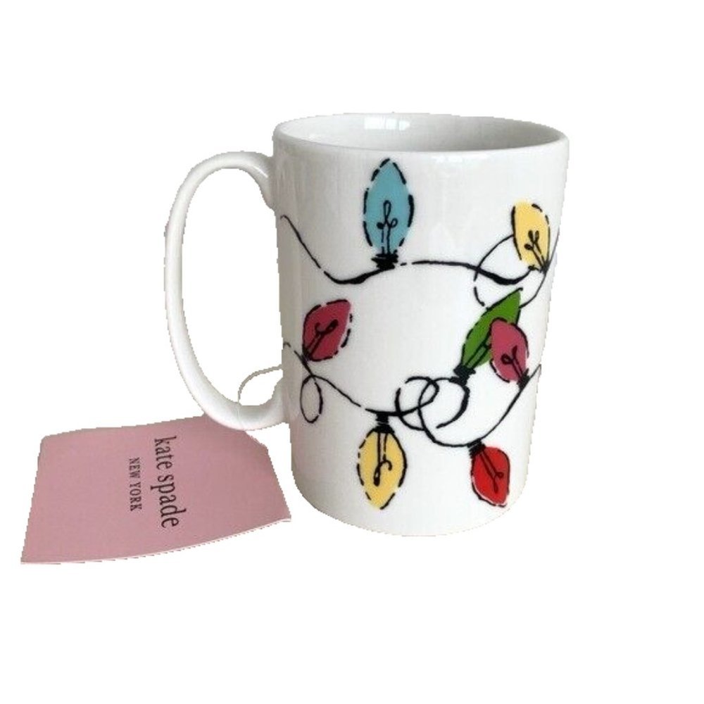 Kate Spade New York x Lenox Tangled Lights Christmas Holiday Mug